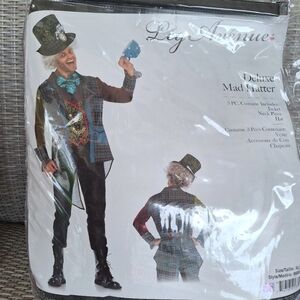 Deluxe Mad Hatter costume by Leg Avenue size XL (includes jacket,neck piece,hat)
